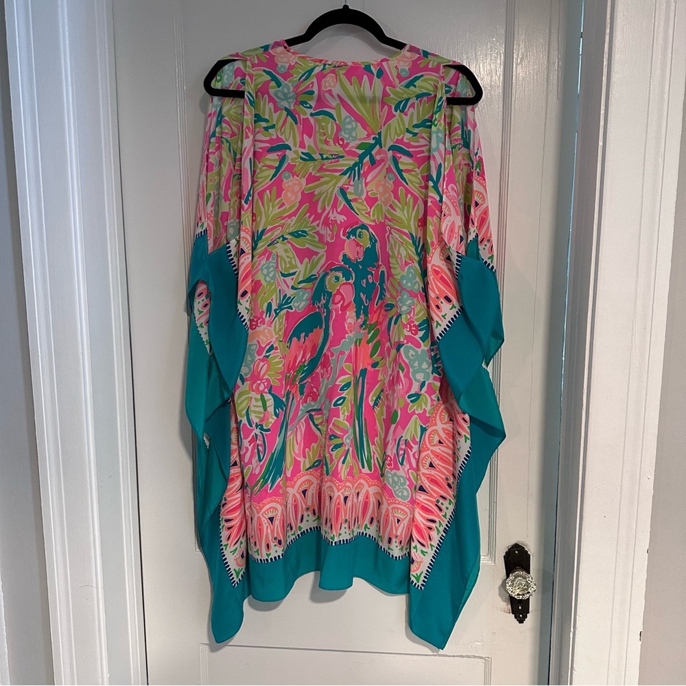 LILLY PULITZER Altin Silk Caftan Dress L/XL - Picture 3 of 5